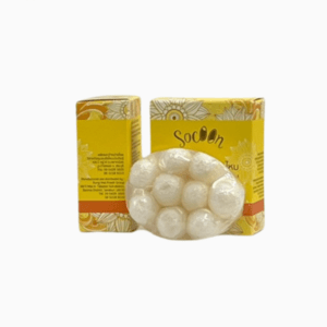 สบู่รังไหมผสมน้ำมันดอกทานตะวัน (ขาว)